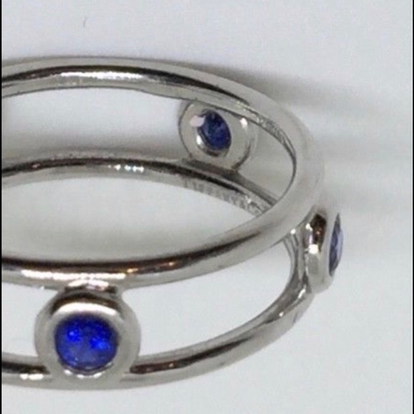 💙T&C Sapphire & Platinum Ring - Picture 6 of 6